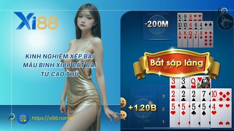 Kinh nghiệm xếp bài Mậu Binh XI88 bất bại từ cao thủ Kinh nghiệm xếp bài Mậu Binh XI88 bất bại từ cao thủ